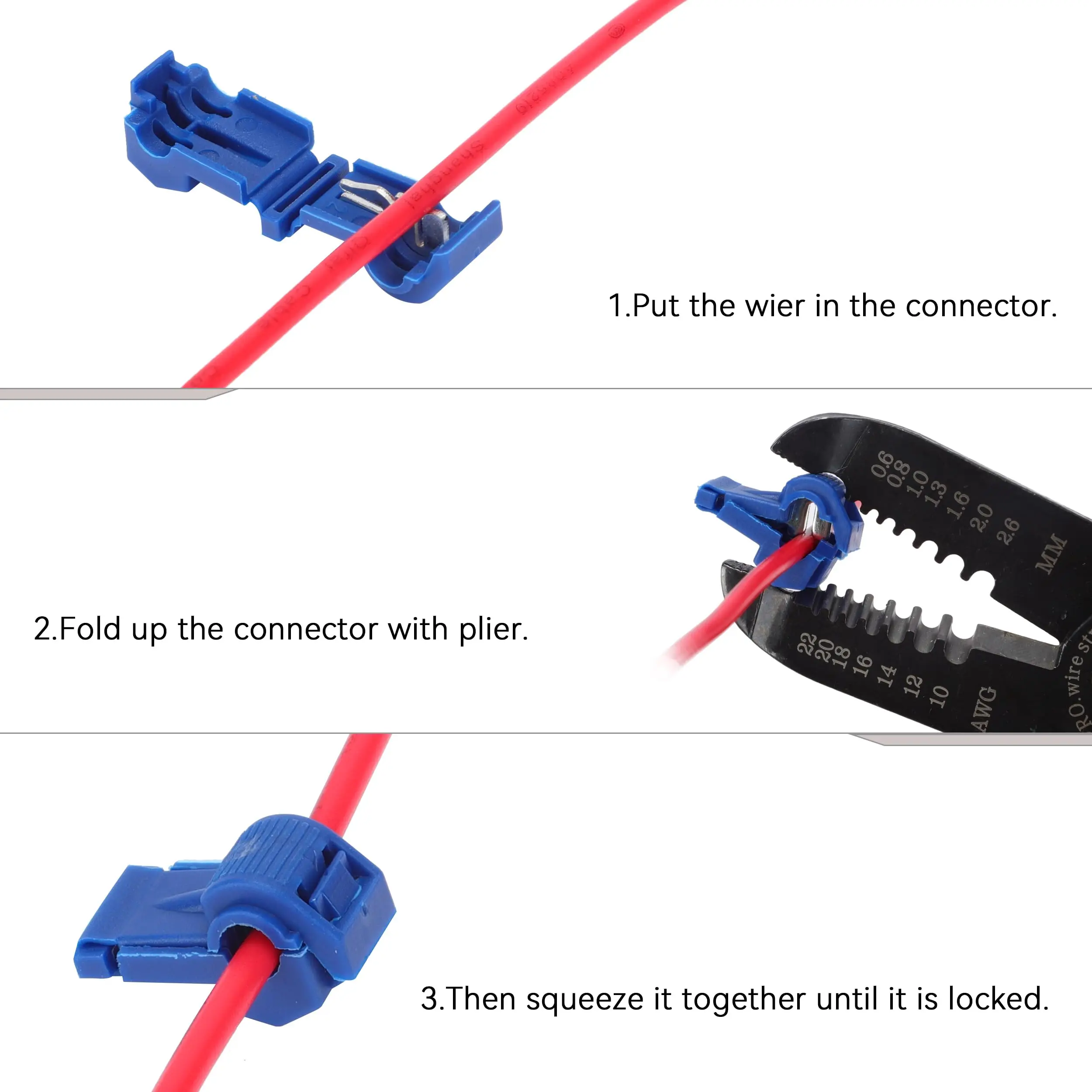 Blue Quick Wire Connectors Set of 20 Pairs 4 Blue Quick Wire Connectors Set of 20 Pairs - Image 4