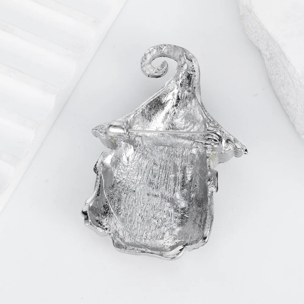 Festive Christmas House Brooch with Rhinestones 6 Festive Christmas House Brooch with Rhinestones - Image 6