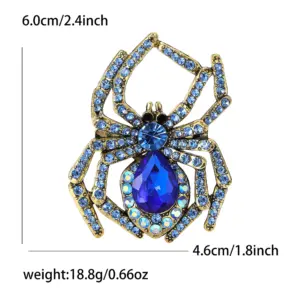 Unisex Spider Brooch Model XZ7413 with Gemstone 16 S79ac7722dabc4a4daa0e91530695a12d1