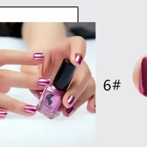 Mirror Silver Nail Polish - 6ml, Stainless Steel Finish 14 S79ad668f3aae47d8888172ee09546922m