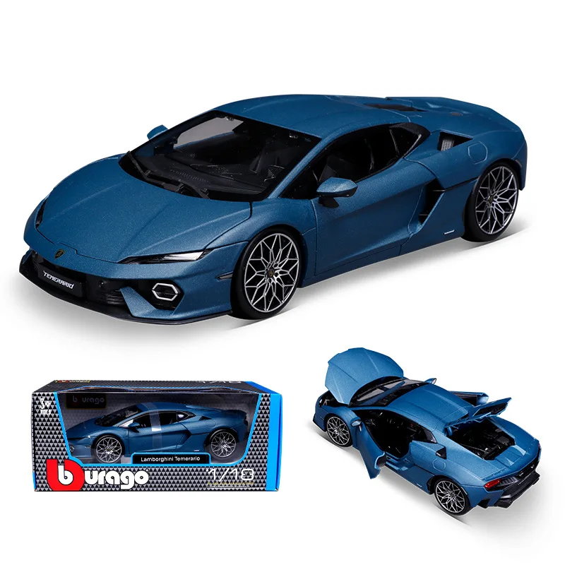 Lamborghini Temerario 1:18 Diecast Model Blue 8 Lamborghini Temerario 1:18 Diecast Model Blue - Image 8