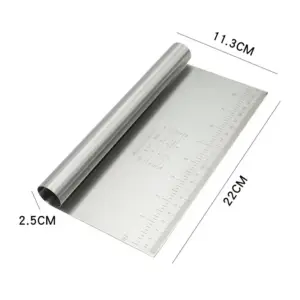 Stainless Steel Pastry Scraper and Pizza Cutter Set 11 S79c748596ba647c1b1754d4a5ddfc4c4o