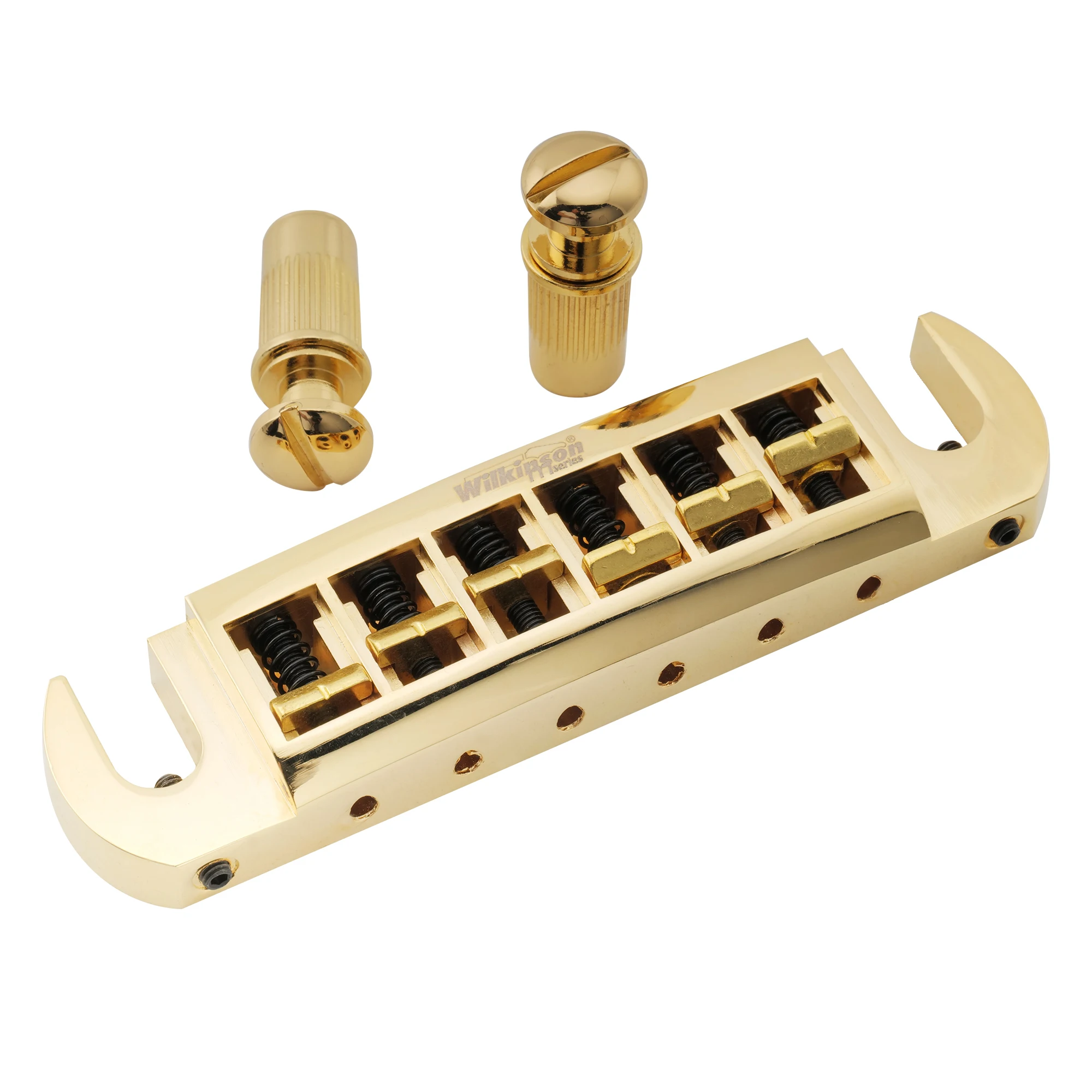 Wilkinson M Series Gold Wraparound Bridge for Guitar 3 Wilkinson M Series Gold Wraparound Bridge for Guitar - Image 3
