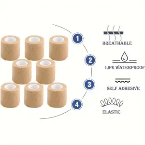 Skin-Colored Self-Adhesive Elastic Bandages Set 9 S7a1190d6d4f742558a680751c38dcff3Q