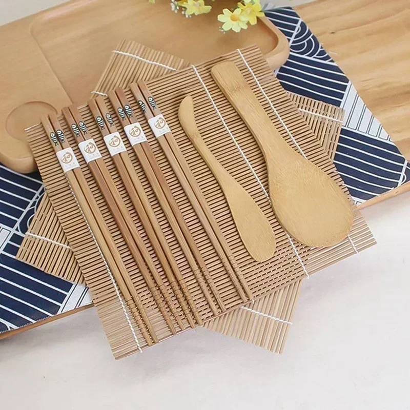 Eco-Friendly Bamboo Sushi Tools Set for Home 5 Eco-Friendly Bamboo Sushi Tools Set for Home - Image 5