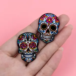 Vibrant Mexican Day of the Dead Brooch 14 S7a260fb52bca4b87bef7cdae38186c85K