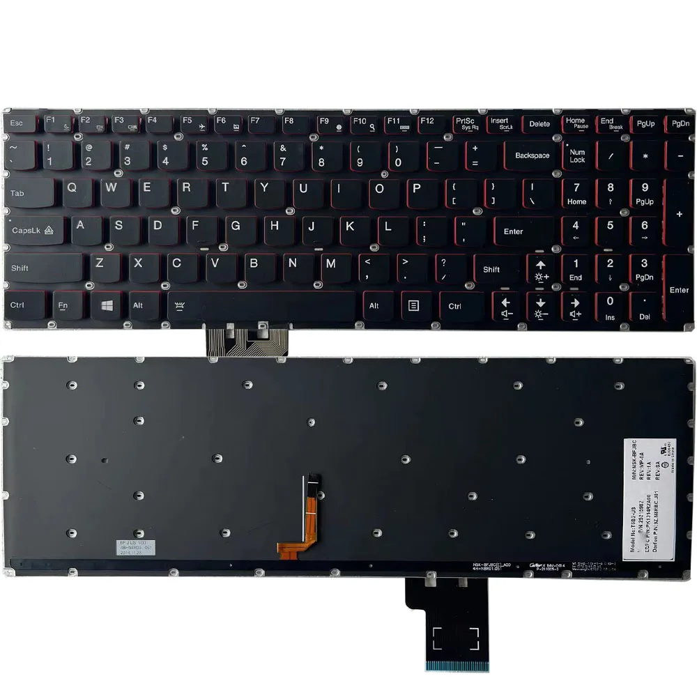 Lenovo Y50-70 Backlit Keyboard with Red Illumination 7 Lenovo Y50-70 Backlit Keyboard with Red Illumination - Image 7