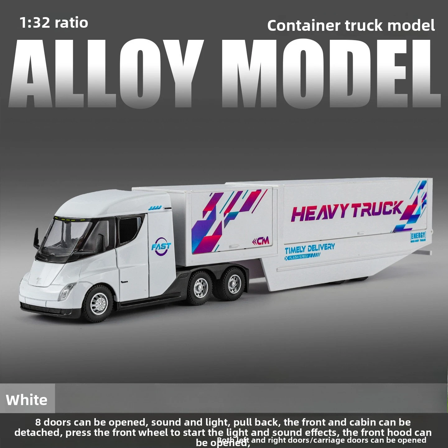 1:32 Scale Diecast Heavy Truck Model 7 1:32 Scale Diecast Heavy Truck Model - Image 7