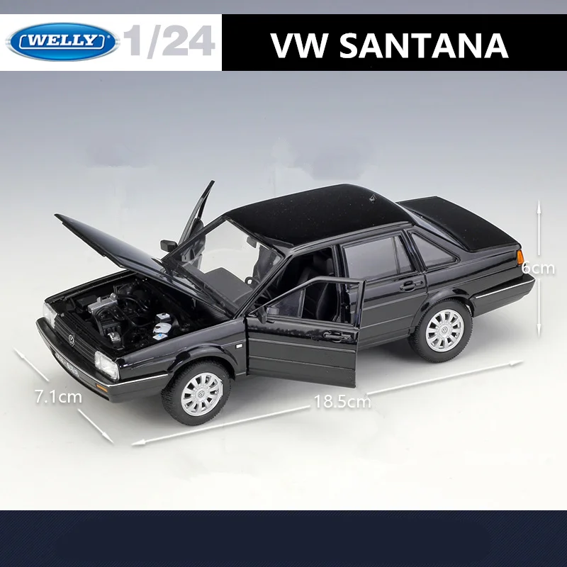 1:24 Scale Volkswagen Santana Car Model 5 1:24 Scale Volkswagen Santana Car Model - Image 5