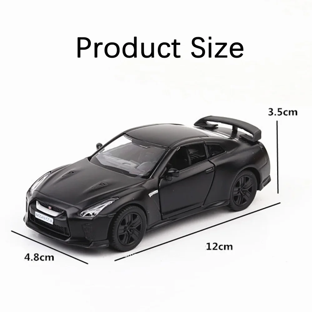 Black 1:36 GTR Alloy Diecast Model Car 2 Black 1:36 GTR Alloy Diecast Model Car - Image 2