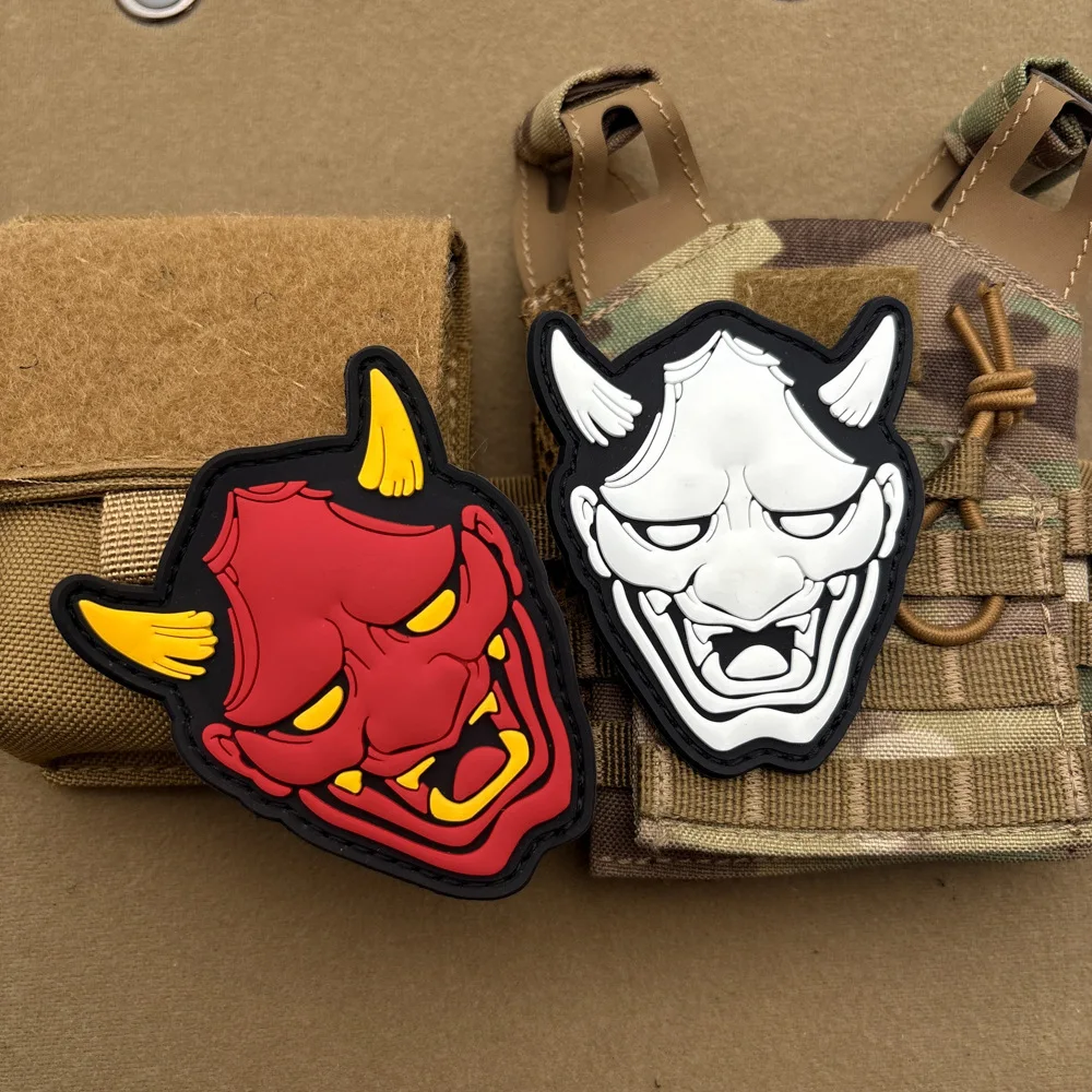 Japanese Hannya Mask Night Glow PVC Patch 6 Japanese Hannya Mask Night Glow PVC Patch - Image 6