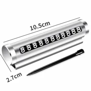 Metal Temporary Parking Sign with Rotating Numbers 14 S7b602f12494e4b59a342138cb6f17043e