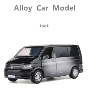 Black VW Multivan T6 Miniature Model 1:36 Scale 12 S7b6bdd44a6ea4a3cb5cfbaa5938f59fe5