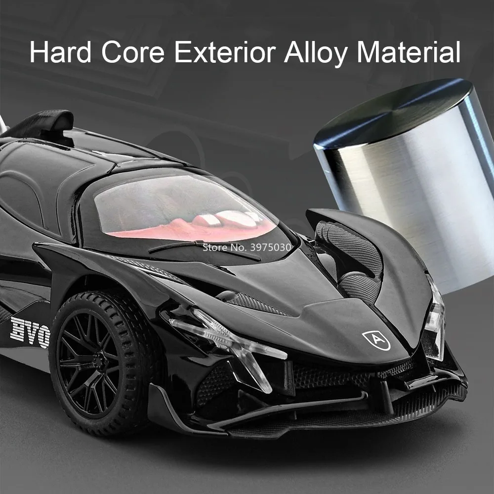 1:32 Scale Apollo EVO Car Model in Purple 4 1:32 Scale Apollo EVO Car Model in Purple - Image 4