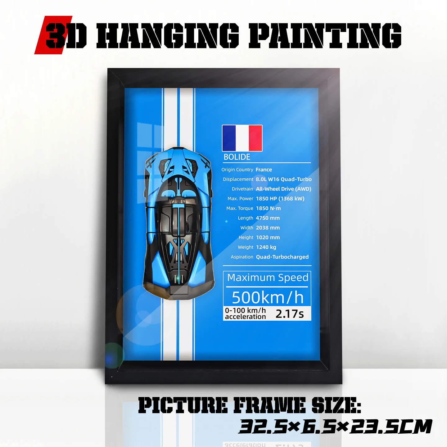 3D Alloy Car Model Wall Decor 1:32 Scale 9 3D Alloy Car Model Wall Decor 1:32 Scale - Image 9