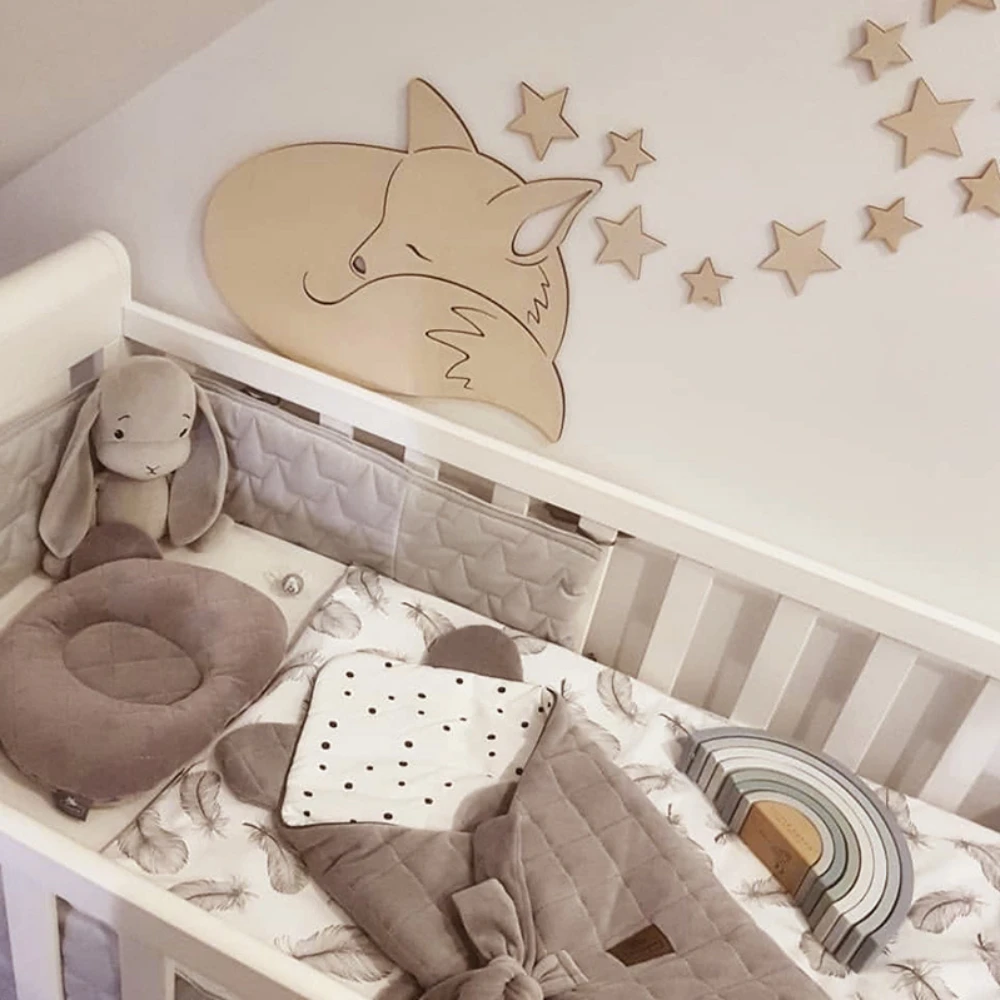 Nordic Wooden Wall Decor for Kids Room 2 Nordic Wooden Wall Decor for Kids Room - Image 2