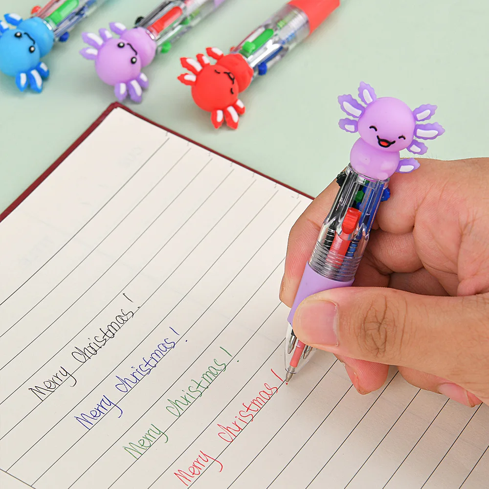 Colorful Cute Mini Pen Set with Plush Toppers 4 Colorful Cute Mini Pen Set with Plush Toppers - Image 4