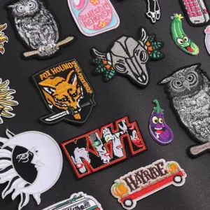 Colorful 3D Embroidered Patch Collection