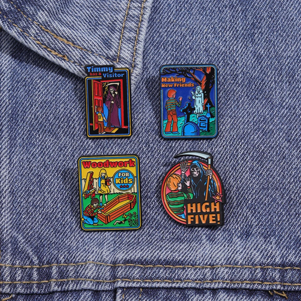 Horror Fairy Tale Alloy Brooch in 4 Colors 5 Horror Fairy Tale Alloy Brooch in 4 Colors - Image 5