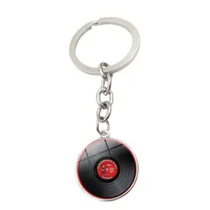 Vinyl Record Keychain with Red Label 14 S7c0a5cb327724946bab31d5e04b41dee0