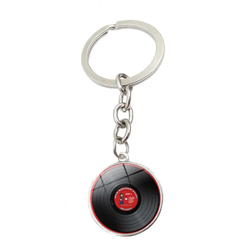 Vinyl Record Keychain with Red Label 5 Vinyl Record Keychain with Red Label - Image 5