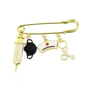 Medical-Themed Brooch Collection with Enamel Accents 19 S7c1614f6298e4de289ca3a15bd54cc52a