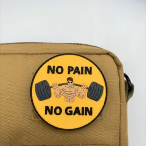 No Pain No Gain PVC Fitness Patch 3.15 Inch 9 S7c1fdc0a99824c258817f3f6f551a381U