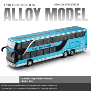 Luxury Double-Decker Model Bus 1:30 Scale 18 S7c33313783f74a979a0e46c006f0e8a6G