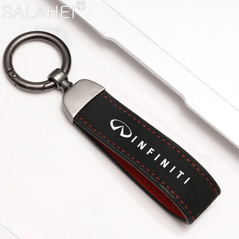 Infiniti Suede Keychain with Logo 2 Infiniti Suede Keychain with Logo - Image 2