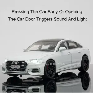Black 1:24 Scale Diecast A6L Model Car 14 S7c57426b529946cfa46f8debcb26d255q