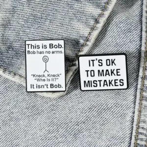 Humorous Cartoon Brooches with Text Features 9 S7c7599b9d26a44d4a6a6319ad350d3cdv
