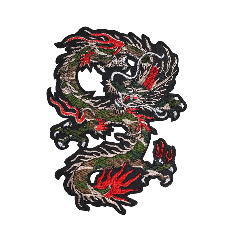 Large Chinese Loong Embroidered Patch 31x23 cm 3 Large Chinese Loong Embroidered Patch 31x23 cm - Image 3