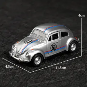Silver Volkswagen Beetle 1:36 Scale Diecast Model 13 S7c89bd8de3674cb5a25dc683b1934276Z