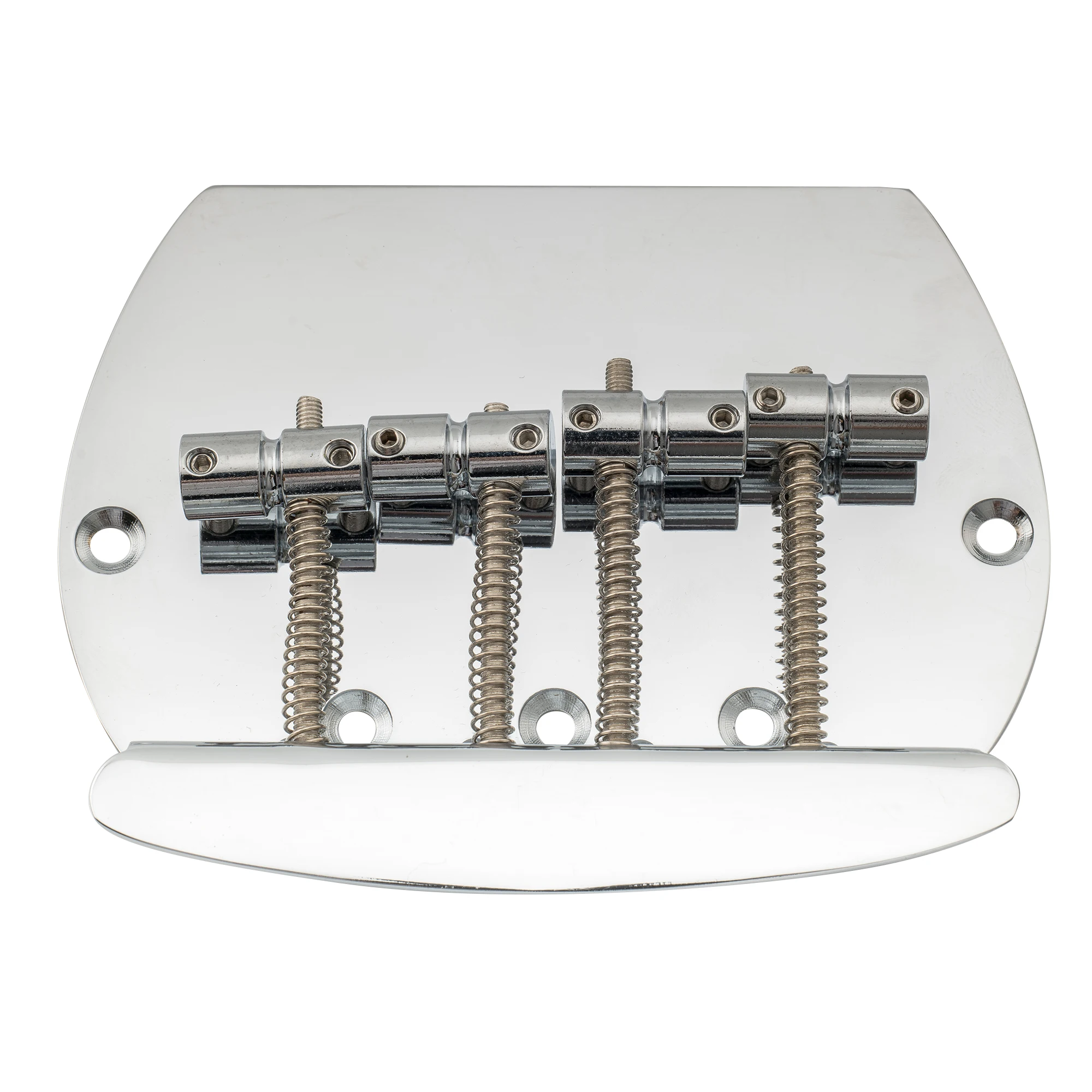 Musiclily Pro 57mm 4-String Bass Bridge in Black 6 Musiclily Pro 57mm 4-String Bass Bridge in Black - Image 6