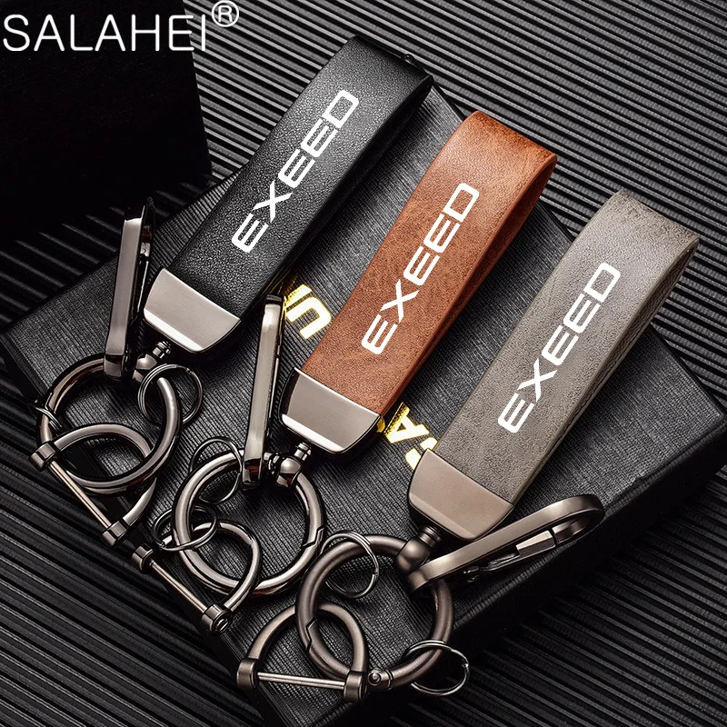 Vintage Leather Emblem Keychain for Cars 3 Vintage Leather Emblem Keychain for Cars - Image 3