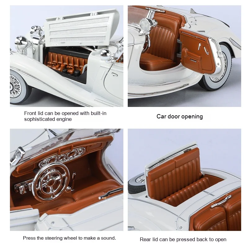 Vintage Benz 500K Diecast Model 1:24 Scale 5 Vintage Benz 500K Diecast Model 1:24 Scale - Image 5