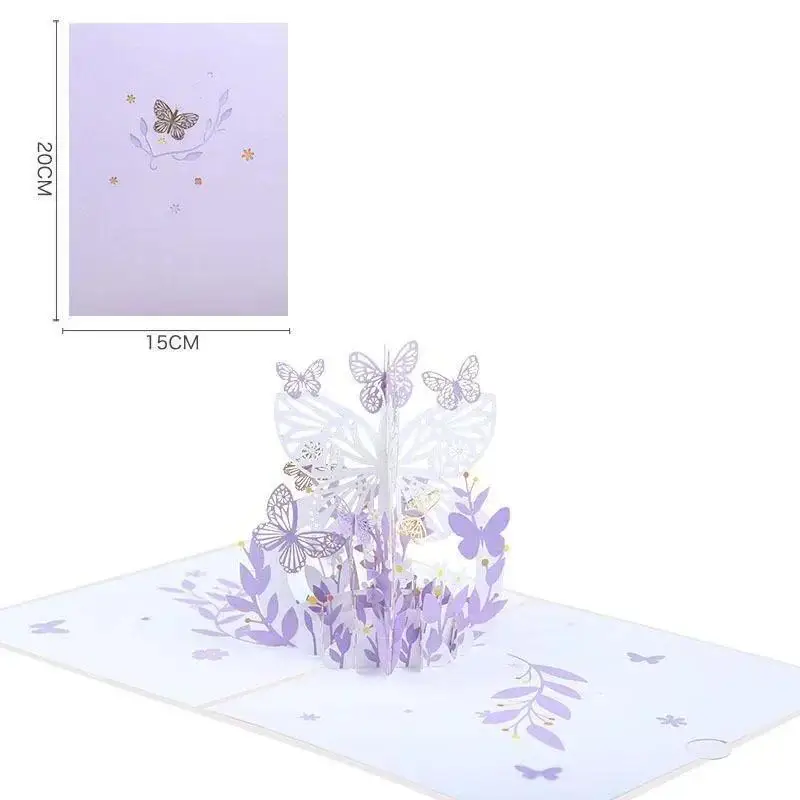 Elegant Butterfly Greeting Card Envelope 15x20 cm 7 Elegant Butterfly Greeting Card Envelope 15x20 cm - Image 7