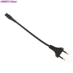 European Power Cord 12.3cm Dual-Hole Black