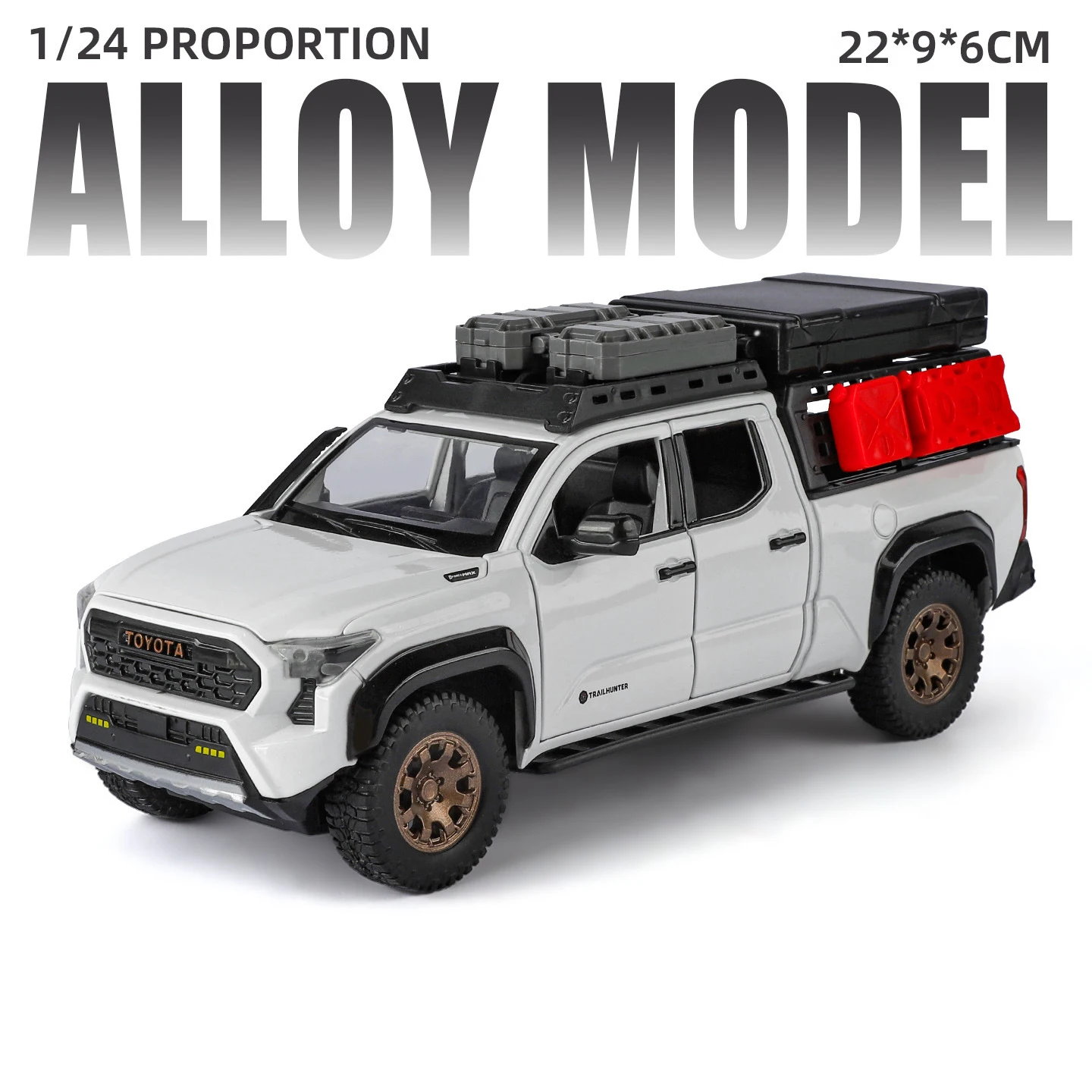 1:24 Toyota Tacoma Diecast Model with Sound & Lights 7 1:24 Toyota Tacoma Diecast Model with Sound & Lights - Image 7