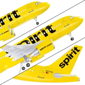 A320 Spirit Airlines Dreamliner Model 47cm with LED Options 11 S7d2da3565db04cb0b09ac8a911120a93P 1