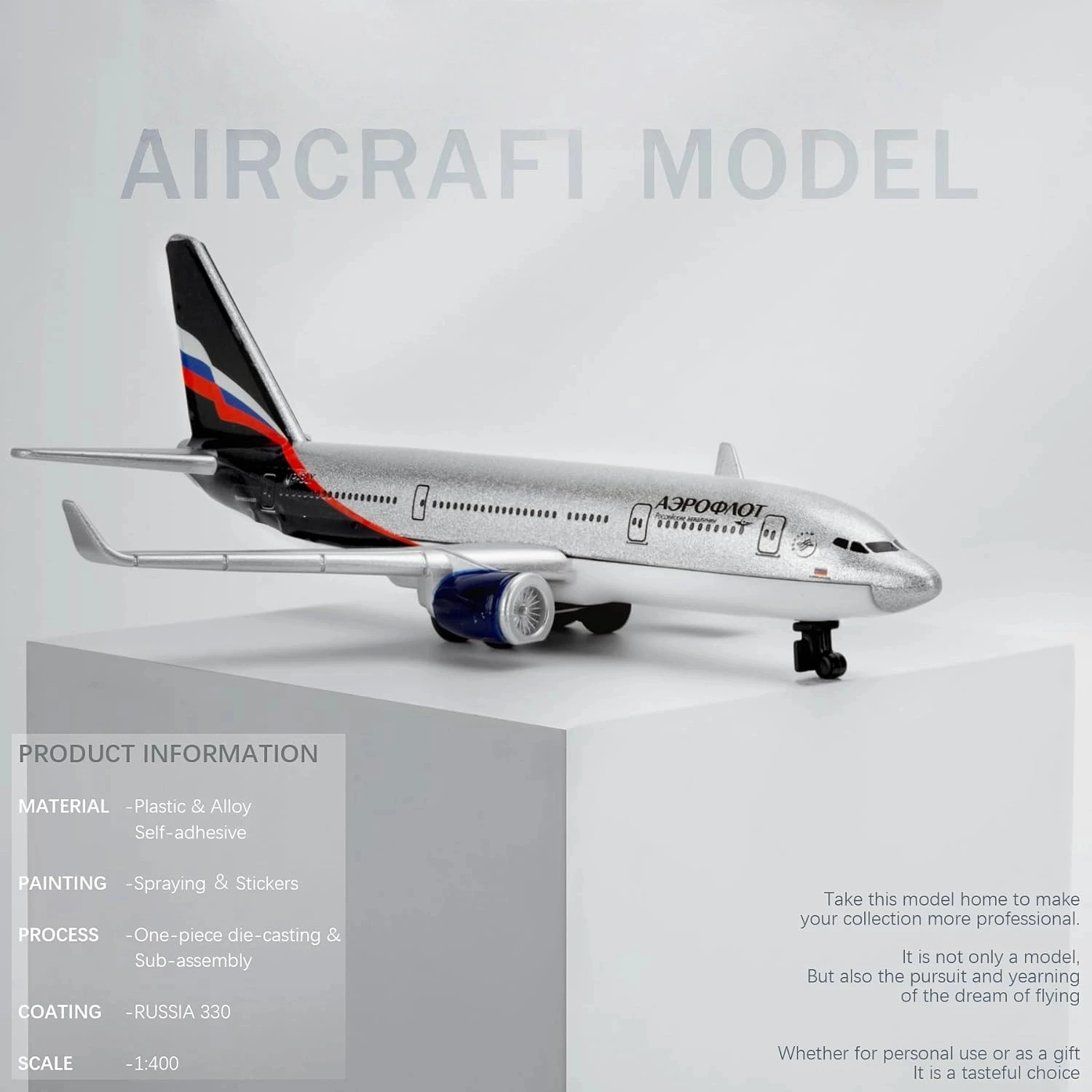 A330 Russia Airlines Diecast Model 16cm 5 A330 Russia Airlines Diecast Model 16cm - Image 5