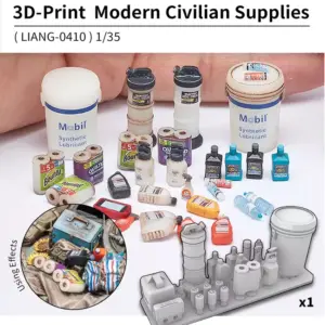 Modern Civilian Oil Drum and Drink Bottle Kit 1/35 Scale 7 S7d9da83918764000aebe9b74e862f7c06