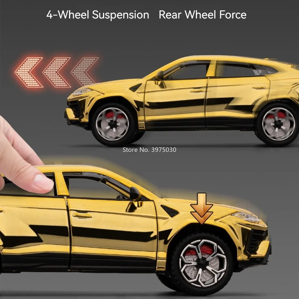 1:24 Lamborghini Urus Model Toy in Gold 4 1:24 Lamborghini Urus Model Toy in Gold - Image 4