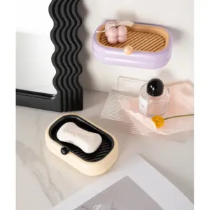 Wall-Mounted Double Layer Soap Dish 8 S7dcdb2b0397542dc8200752decab5e142