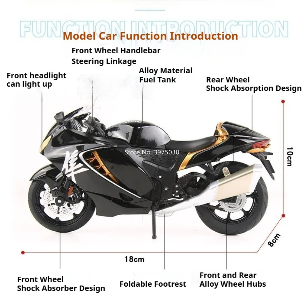 1:12 Suzuki Hayabusa Motorcycle Model 2 1:12 Suzuki Hayabusa Motorcycle Model - Image 2