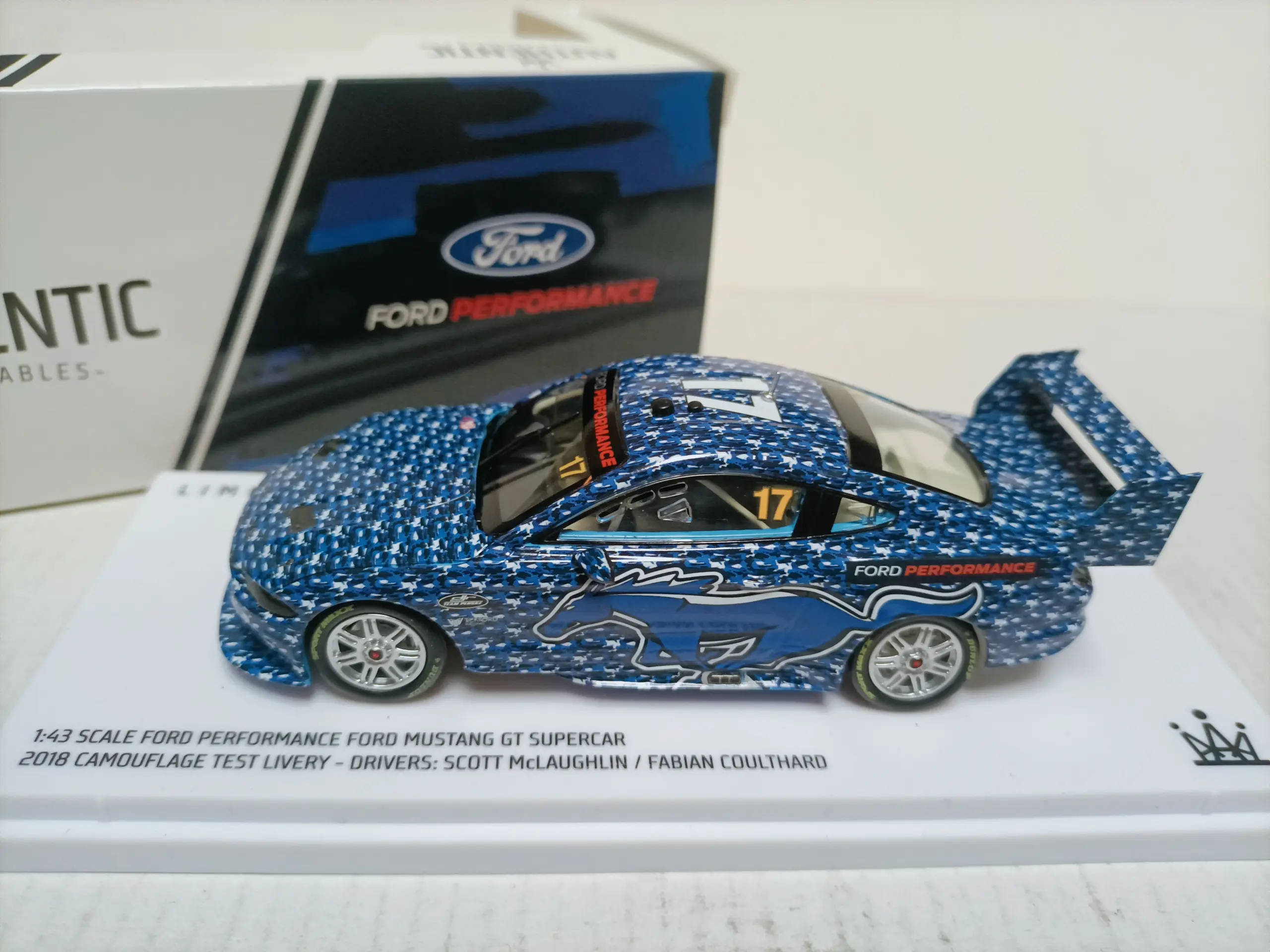 1:43 Ford Mustang Diecast Model Race Car 2 1:43 Ford Mustang Diecast Model Race Car - Image 2