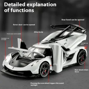 1:32 Jesko Diecast Supercar Model 12 S7e2d1881a9074c4b8eecff52b18b38c1i