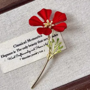 Floral Enamel Brooch for Unisex Style 10 S7e8a7503f33a41b5a5cf5a567a2d0ef53