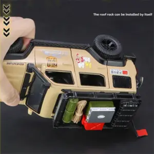 Black 1:24 Off-Road SUV Model with Sound & Light 11 S7e8c2fc12a124f9c89e2555c42a9f8e0X