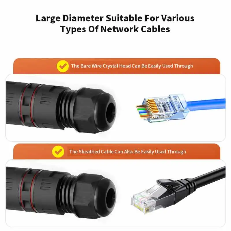 Waterproof CAT6A RJ45 Network Connector 5 Waterproof CAT6A RJ45 Network Connector - Image 5